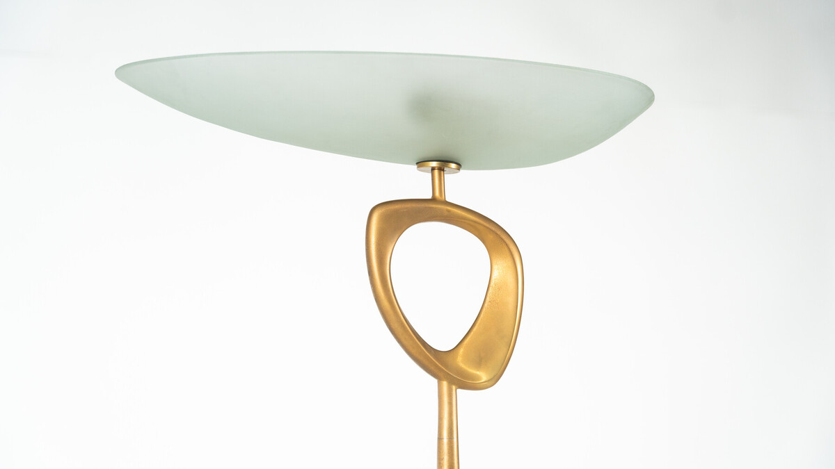 Rare Floor Lamp by Max Ingrand for Fontana Arte, 1950s