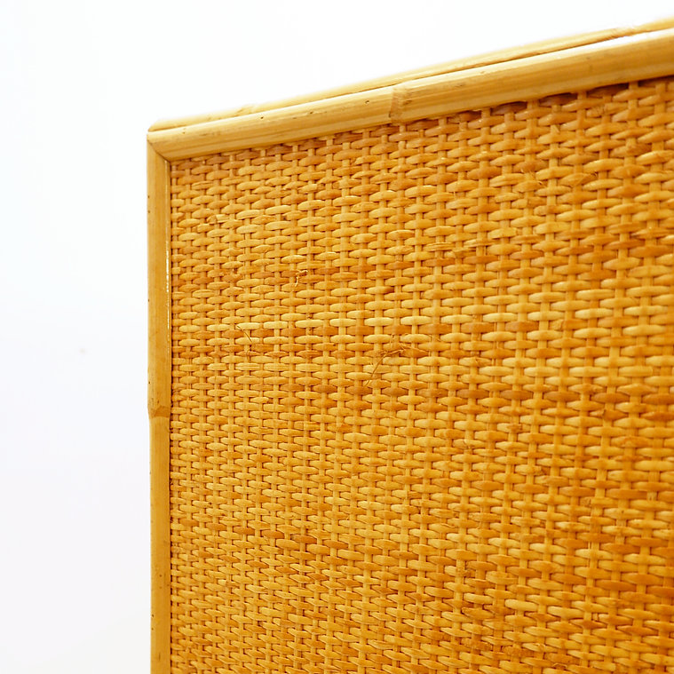 Rattan and wicker chest of drawers - 1960s