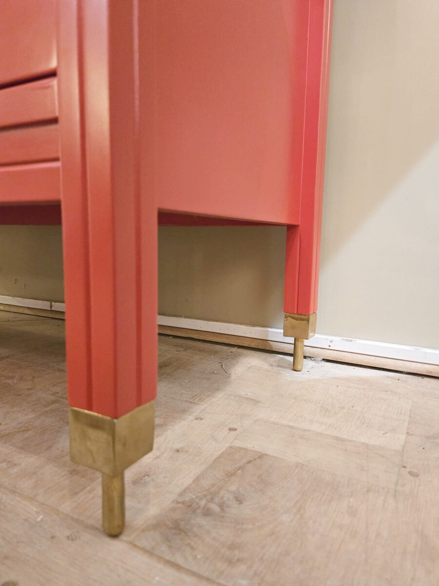 Red Chest of Drawers by Carlo de Carli, 1960s