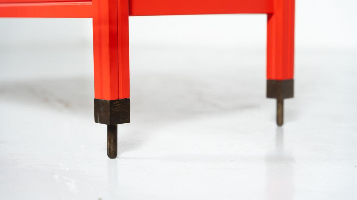 Red Chest of Drawers by Carlo de Carli, Italy, 1960s