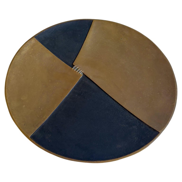Round Center Piece by Esa Fedrigolli, Bronze, 1970s