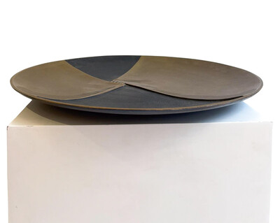 Round Center Piece by Esa Fedrigolli, Bronze, 1970s