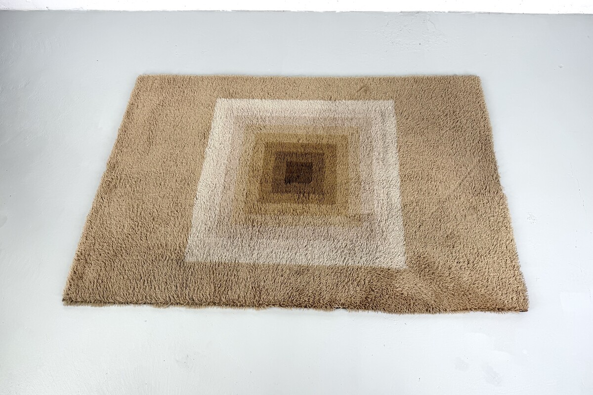 Rug in Wool attributed to Verner Panton for Tisca - 1970s