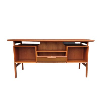Scandinavian teak desk model 75 by Omann Jun, Denmark, 60s