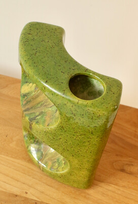 Sculptural vase Roberto Rigon No. 124, Bertoncello Schiavon ceramic workshop, Italy, 1970s.