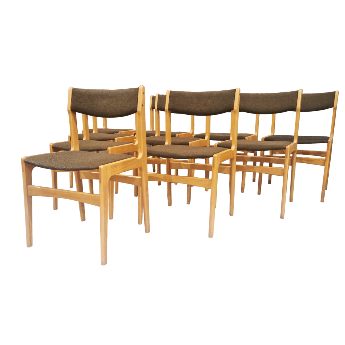 Set of 10 Scandinavian Vintage chairs