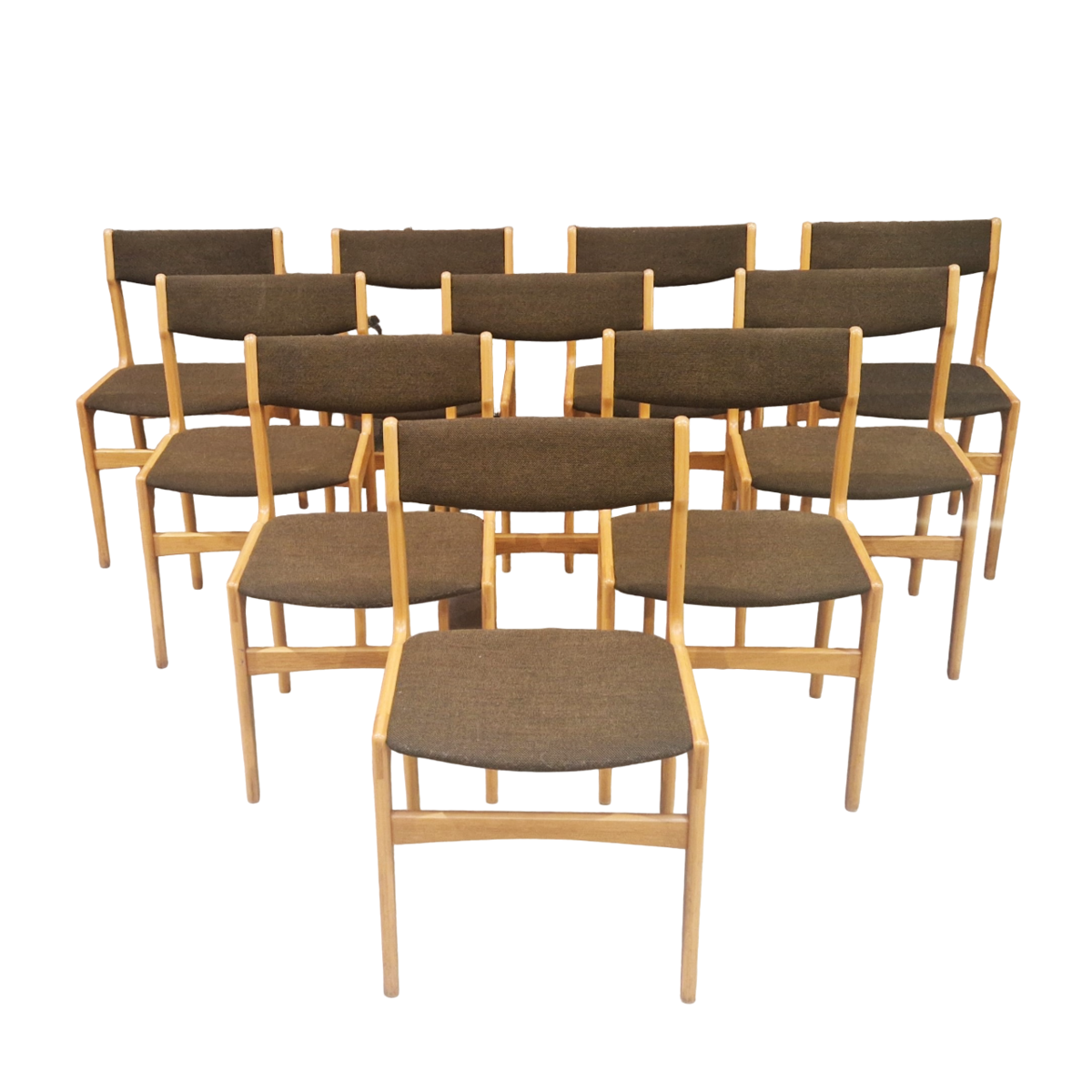 Set of 10 Scandinavian Vintage chairs