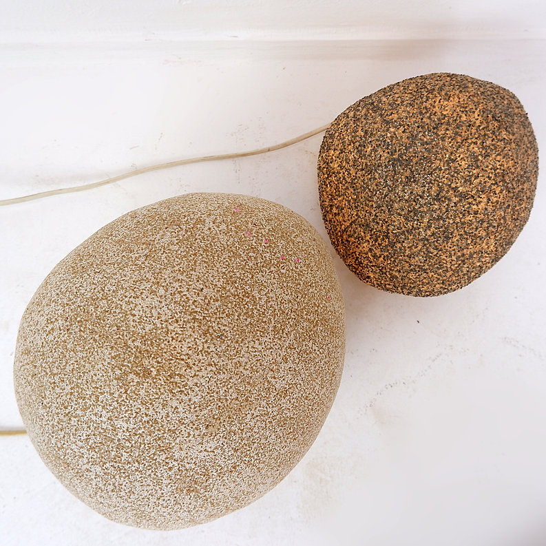 Set of 2 rock lamps in the style of André Cazenave, 1960s