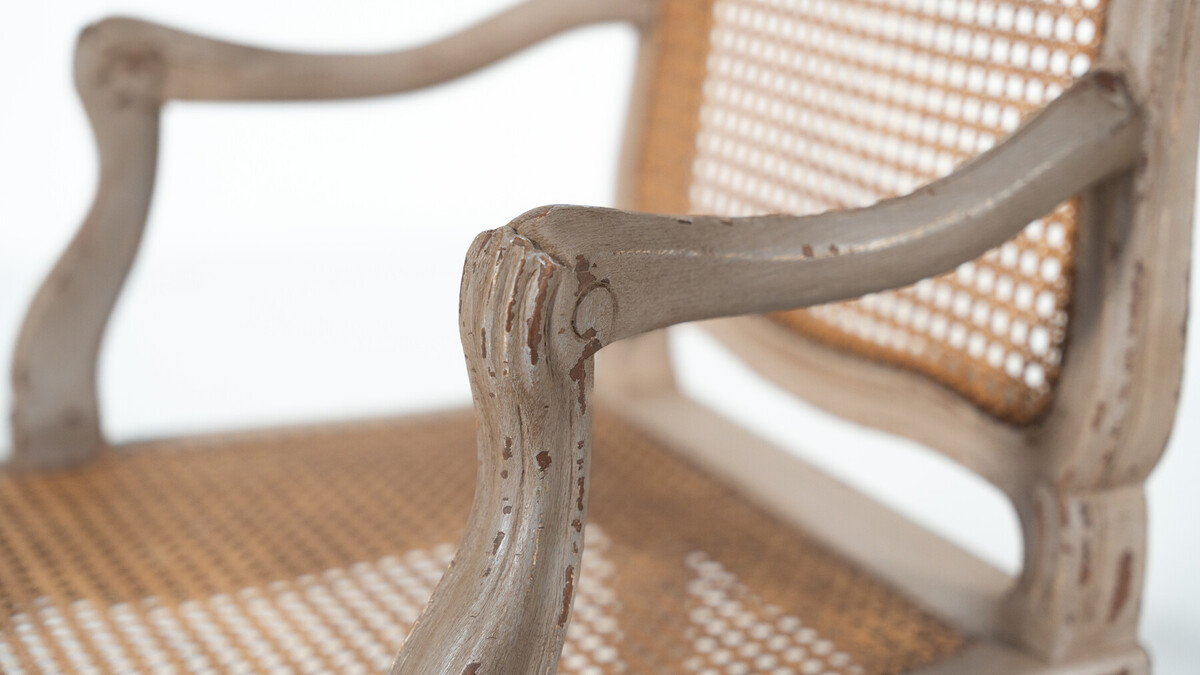 Set of 4 Chairs and 2 Armchairs, Louis XV Style, Belgium