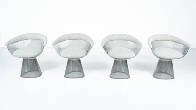 Set of 4 Chairs Warren Platner for Knoll International, 1960s