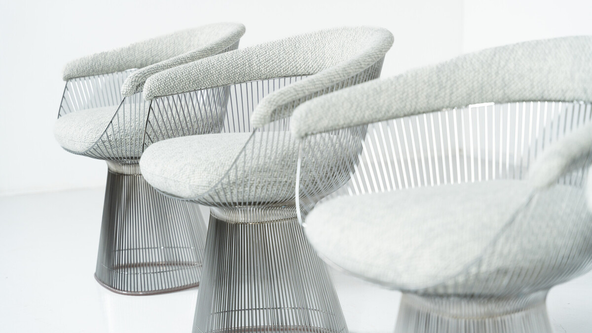Set of 4 Chairs Warren Platner for Knoll International, 1960s