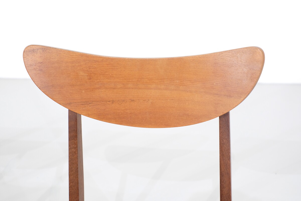 Set of 4 dining chairs in teak, Denmark - 1960s