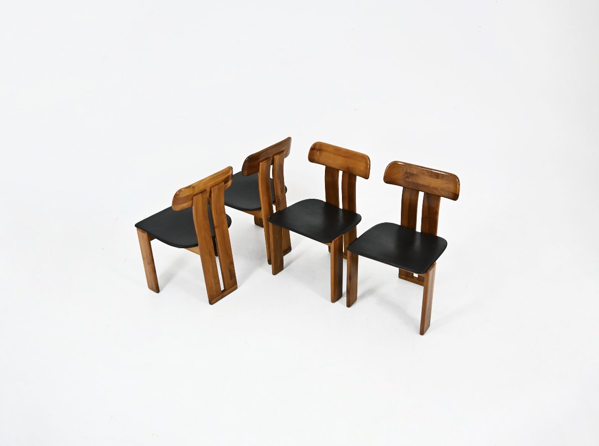 Set of 4 'Saporo' dining chairs by Mario Marenco for Mobilgirgi, Italy, 70s