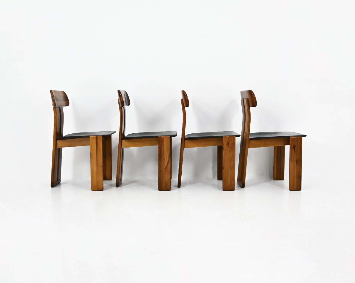 Set of 4 'Saporo' dining chairs by Mario Marenco for Mobilgirgi, Italy, 70s