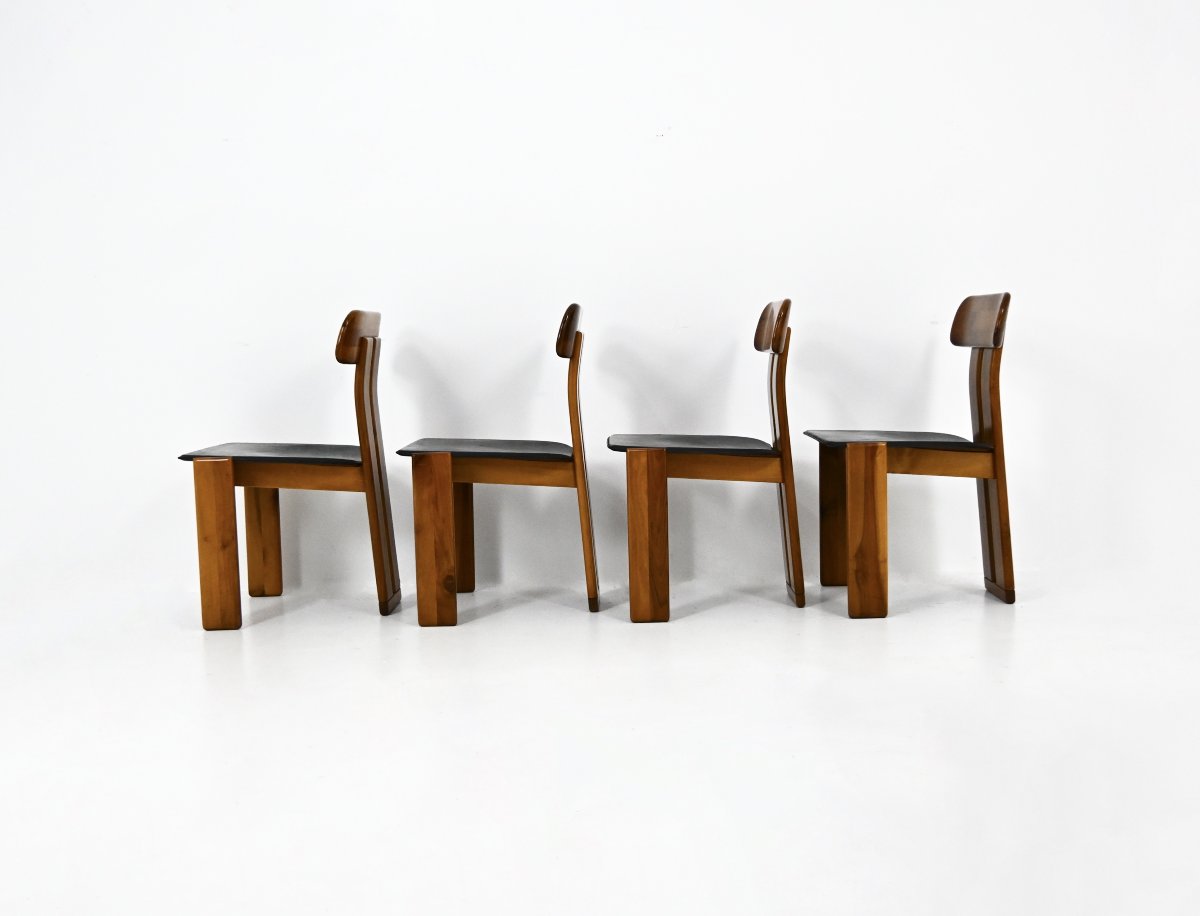 Set of 4 'Saporo' dining chairs by Mario Marenco for Mobilgirgi, Italy, 70s