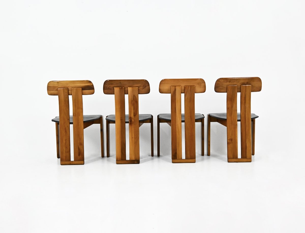 Set of 4 'Saporo' dining chairs by Mario Marenco for Mobilgirgi, Italy, 70s