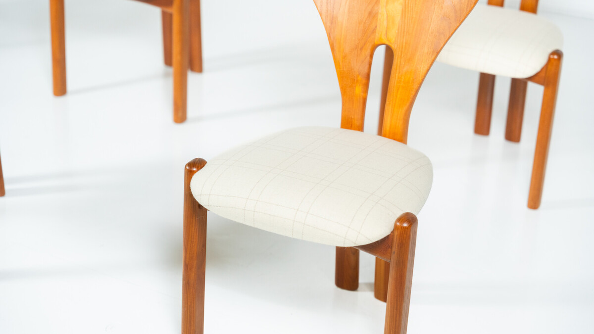 Set of 6 Chairs by Niels Koefoed, Denmark, 1960s
