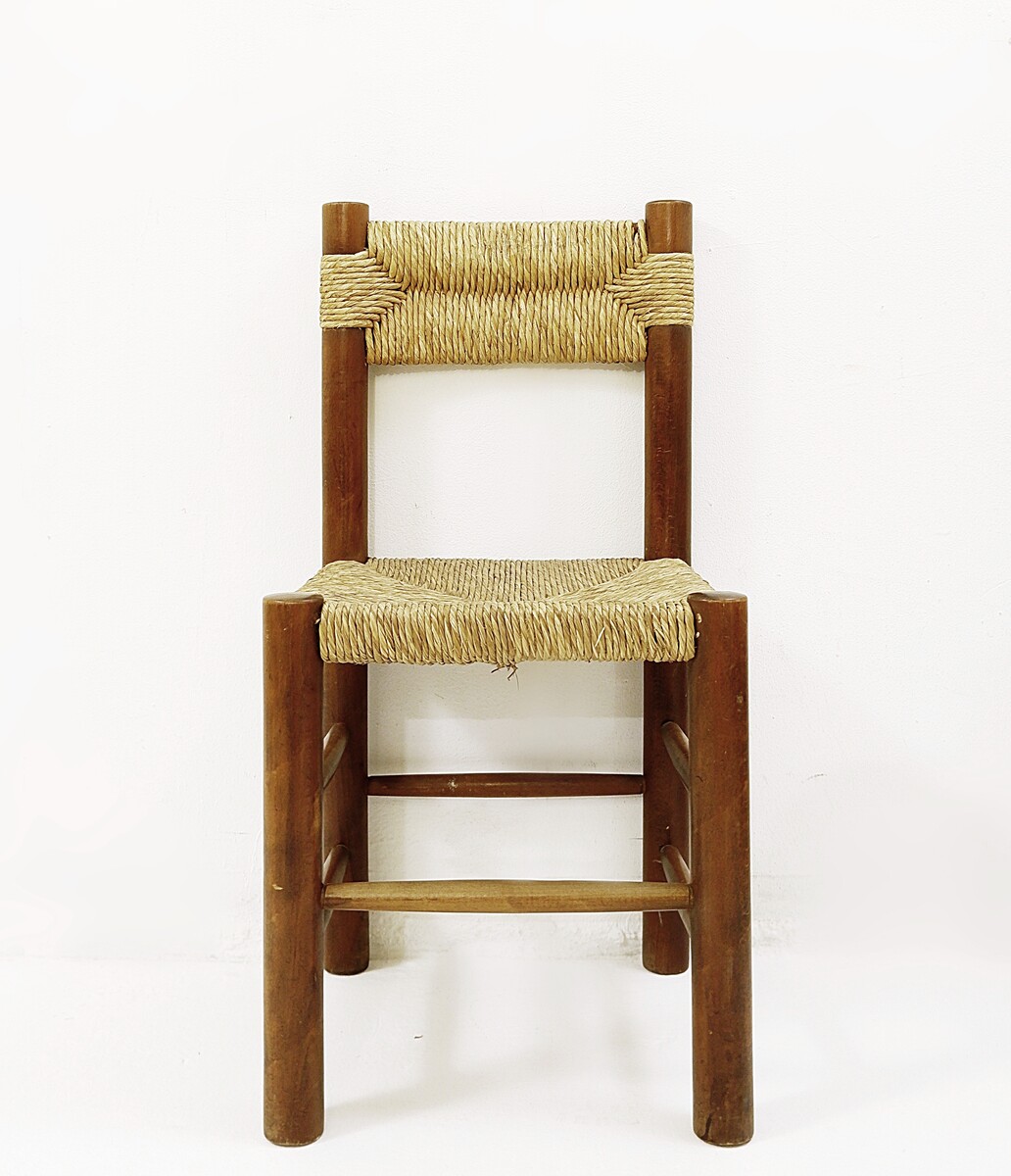 Charlotte Perriand Dordogne Dining Chair - Natural