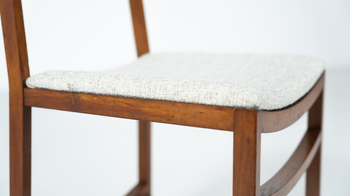 Set of 6 Mid-Century Modern Dining Chairs by Renato Venturi for MIM, 1950s - New Upholstery