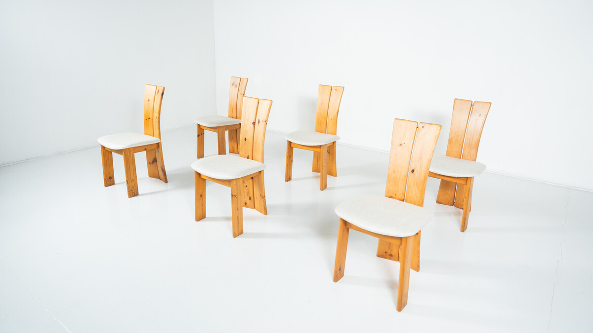 Set of 6 Scandinavian Chairs, 1960s