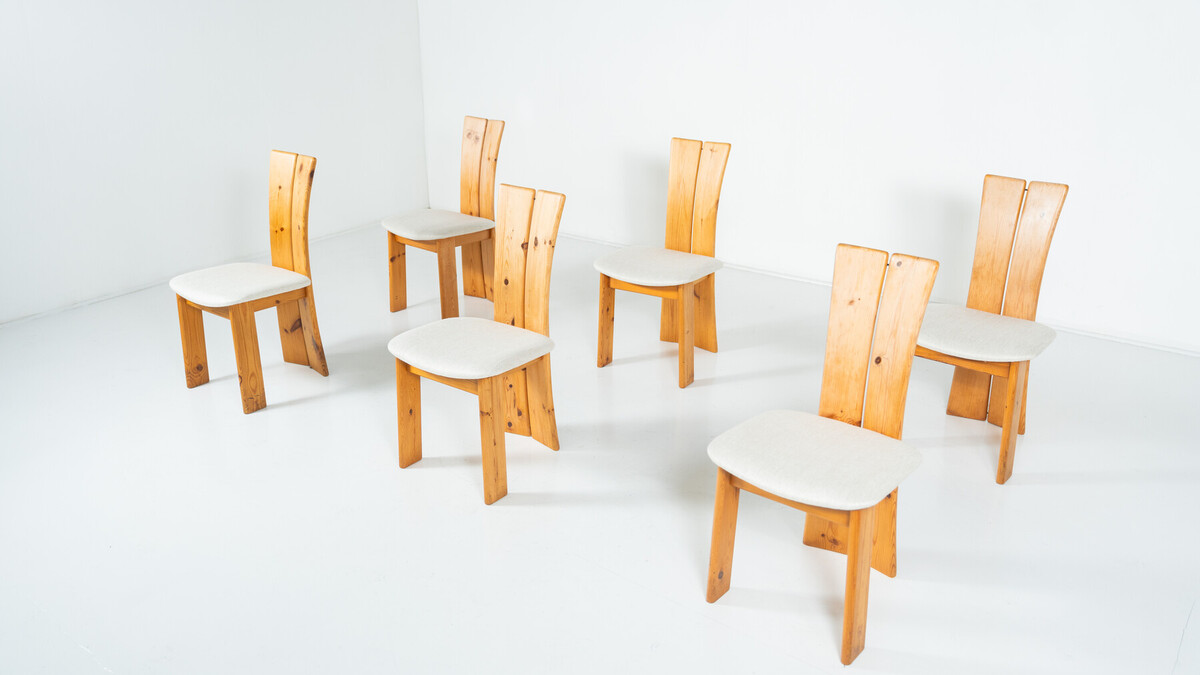 Set of 6 Scandinavian Chairs, 1960s