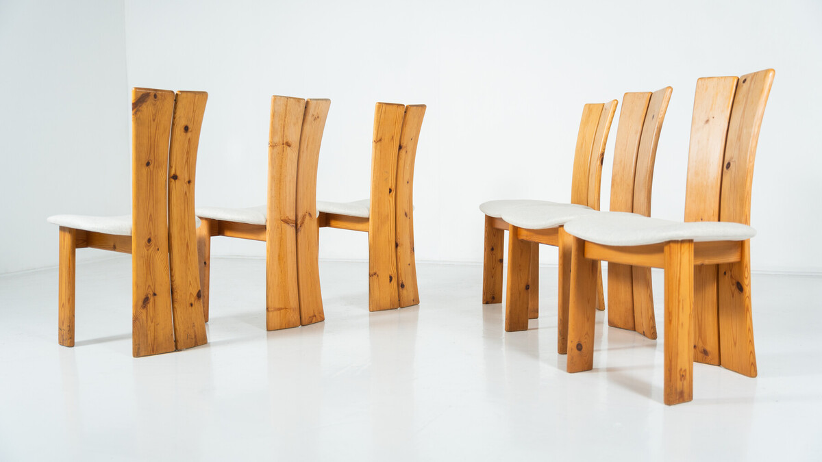 Set of 6 Scandinavian Chairs, 1960s