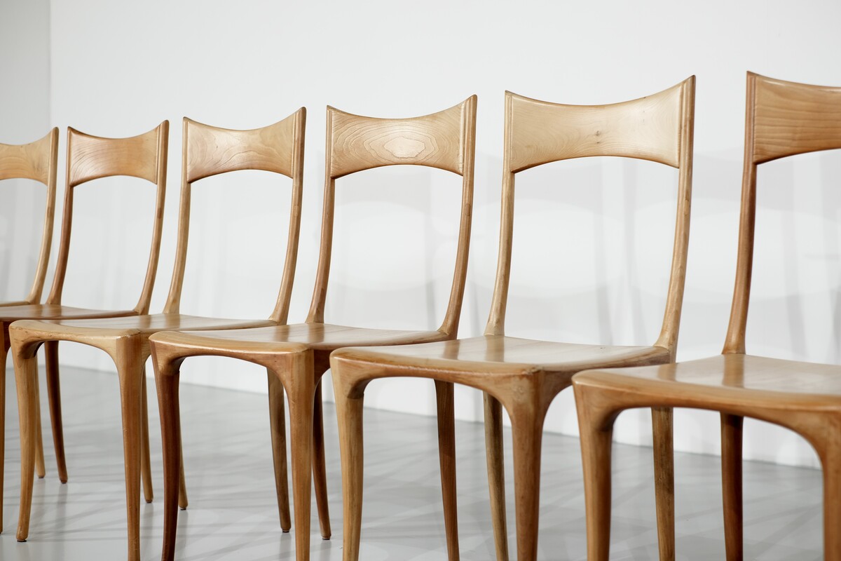 Set Of 8 Mid Century Chairs 