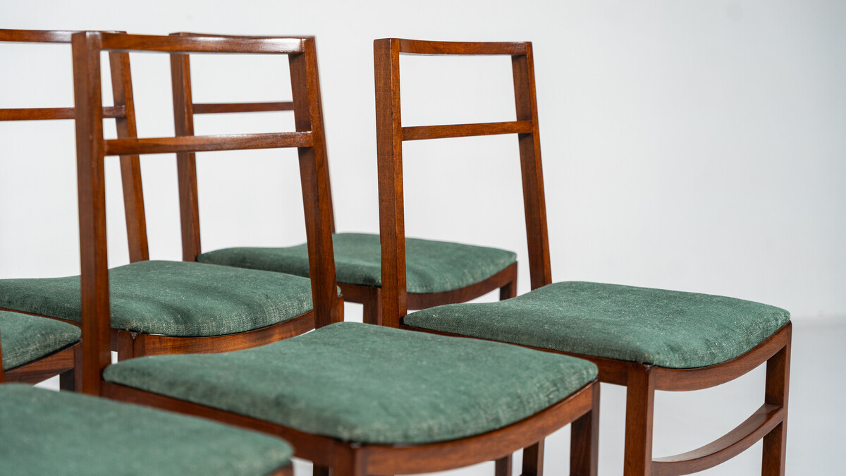 Set of 8 Mid-Century  Dining Chairs by Renato Venturi for MIM, 1950s