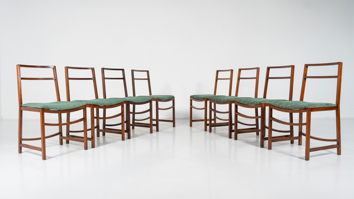 Set of 8 Mid-Century  Dining Chairs by Renato Venturi for MIM, 1950s