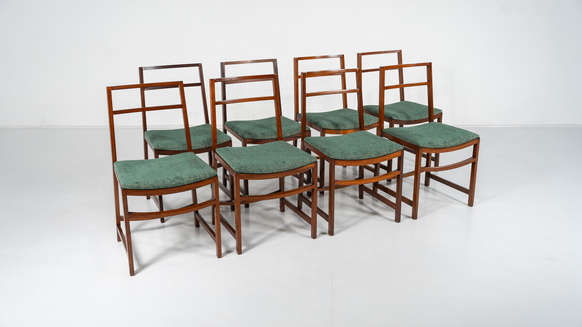 Set of 8 Mid-Century  Dining Chairs by Renato Venturi for MIM, 1950s