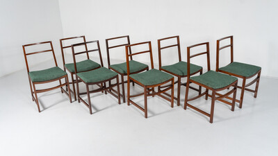 Set of 8 Mid-Century  Dining Chairs by Renato Venturi for MIM, 1950s