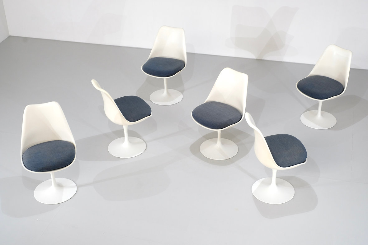 Set of Chair model Tulip by Eero Saarinen For Knoll International, USA 1957