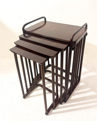 Set of four Nesting Tables by Josef Hoffmann, Vienna, 1904