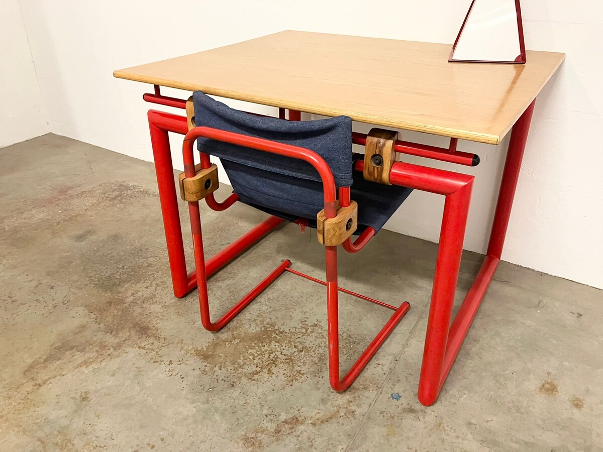 Set of Red Desk and office chair