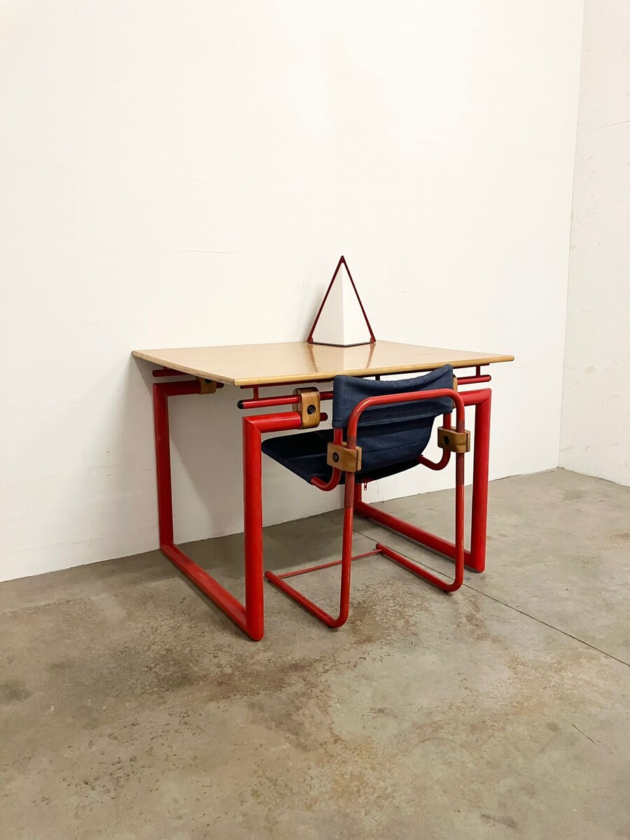 Set of Red Desk and office chair