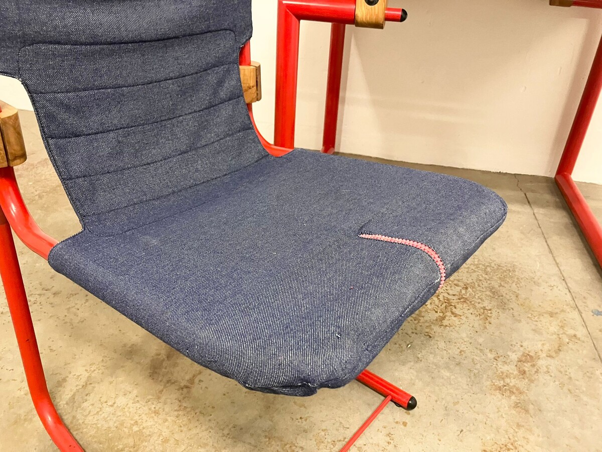 Set of Red Desk and office chair