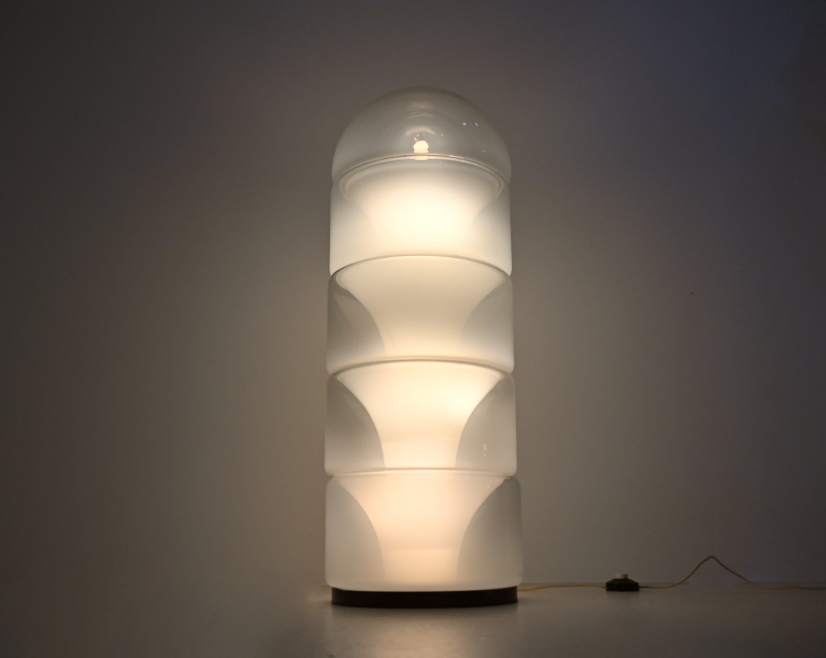 Sfumato LT316 floor lamp in Murano glass by Carlo Nason for Mazzega, Italy, 1970s