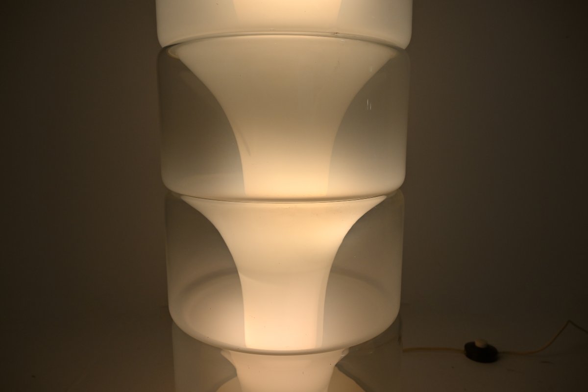 Sfumato LT316 floor lamp in Murano glass by Carlo Nason for Mazzega, Italy, 1970s