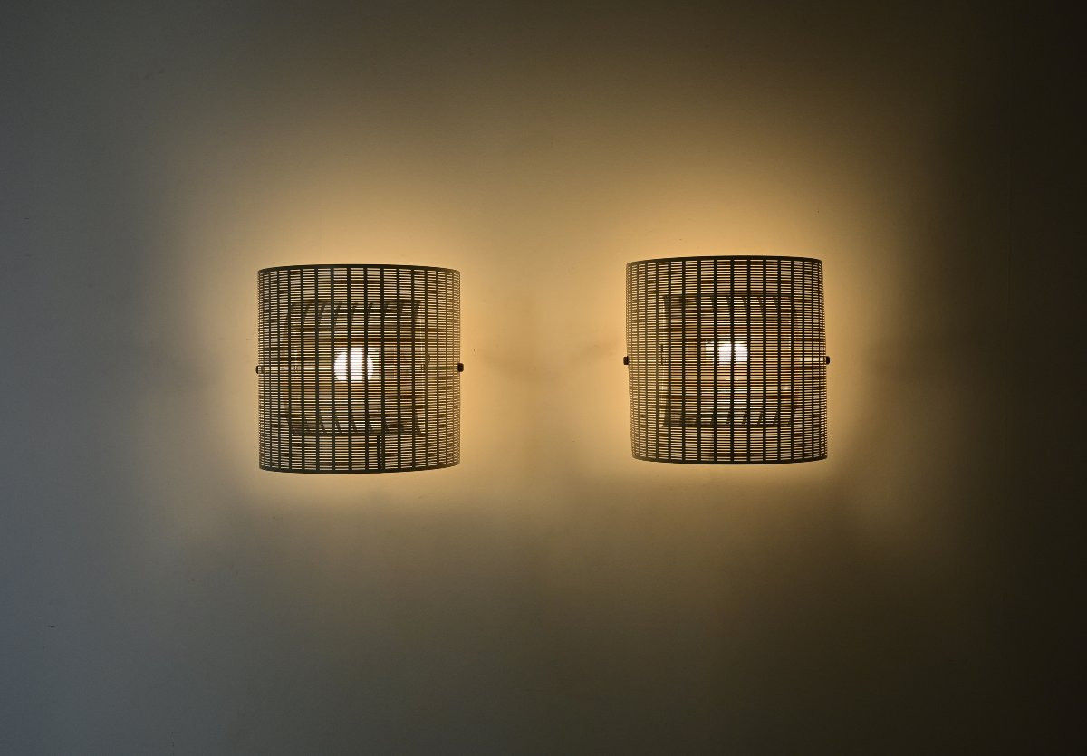 Shogun Wall Lamps By Mario Botta for Artemide, 1980s, set of 2