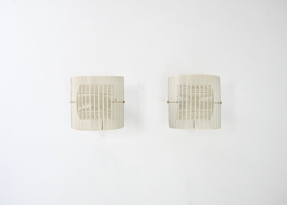 Shogun Wall Lamps By Mario Botta for Artemide, 1980s, set of 2