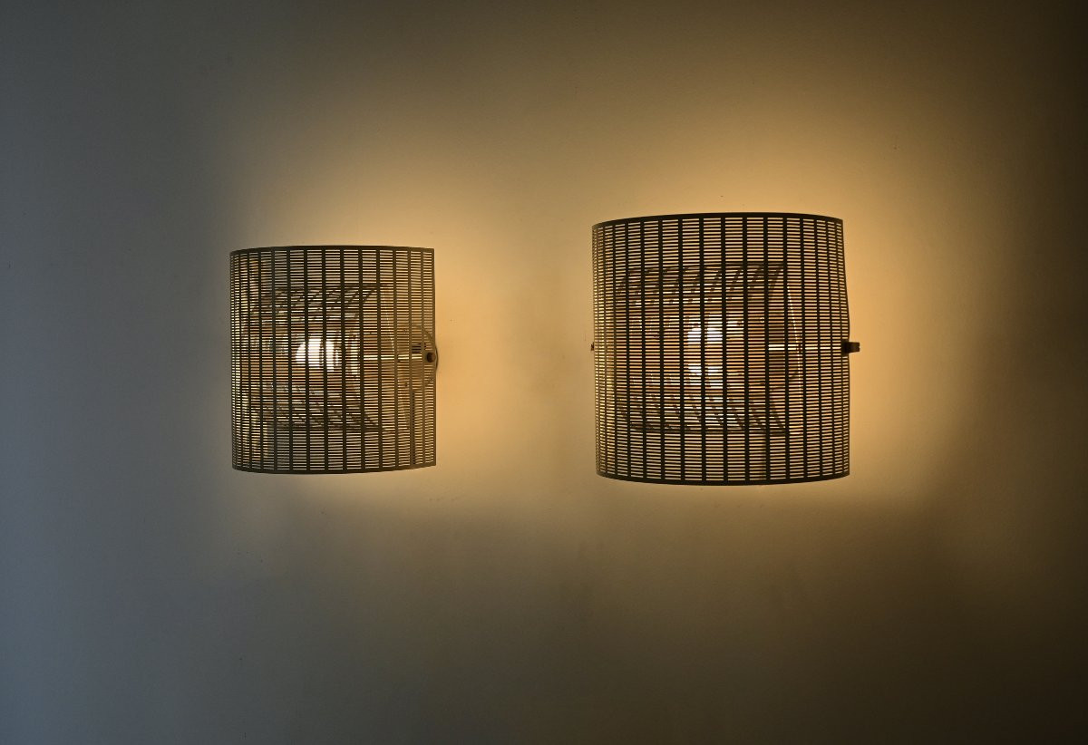 Shogun Wall Lamps By Mario Botta for Artemide, 1980s, set of 2
