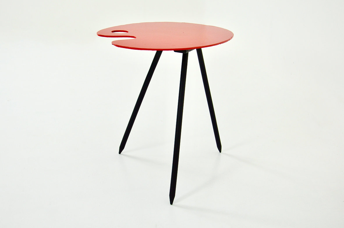 Side Table Exposition 1958 by Lucien De Roeck for Bois Manu