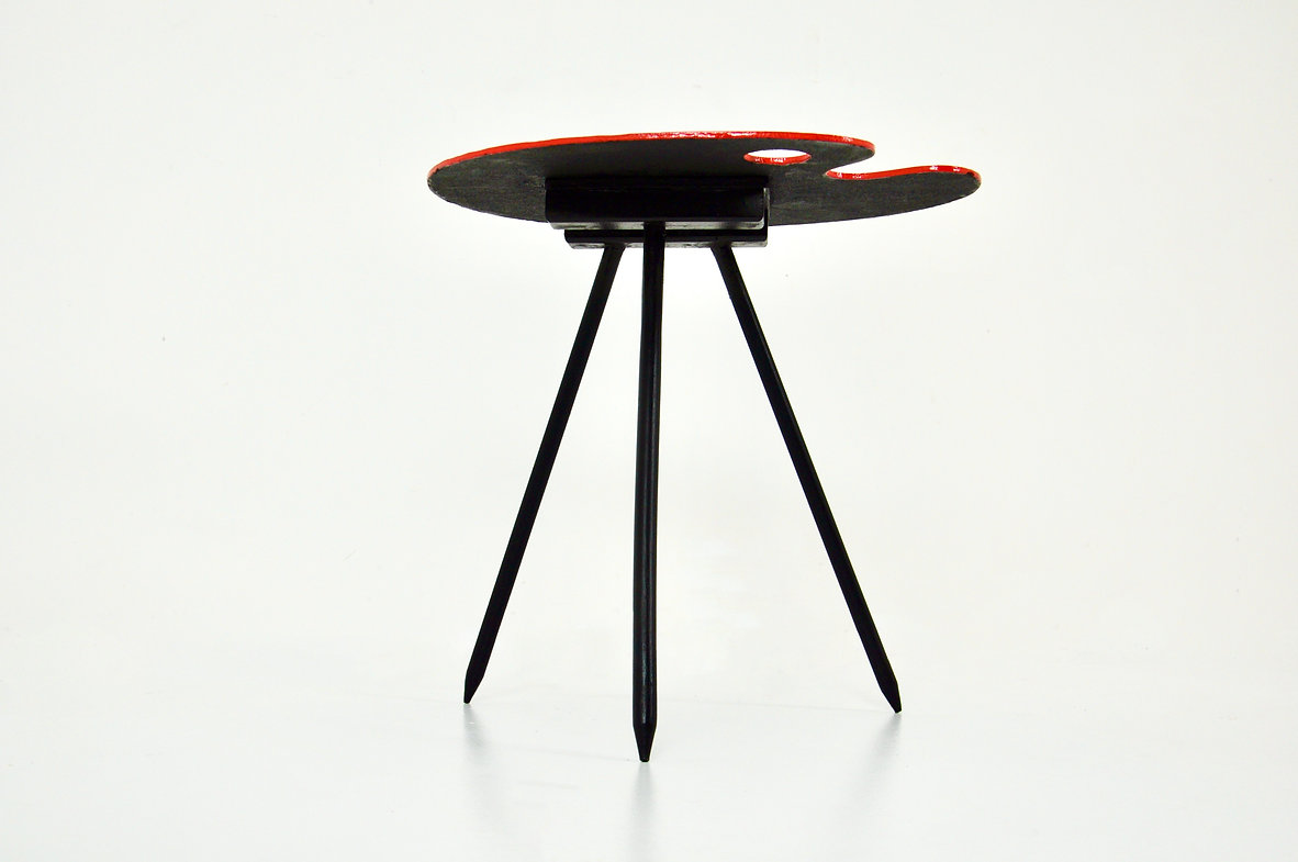 Side Table Exposition 1958 by Lucien De Roeck for Bois Manu