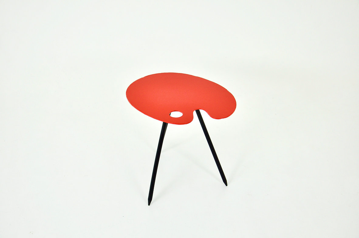 Side Table Exposition 1958 by Lucien De Roeck for Bois Manu