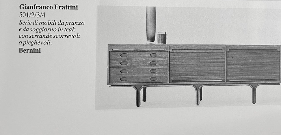 Sideboard by Gianfranco Frattini for Bernini, 1950s