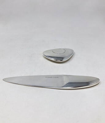 Silver Paper Weight & Paper Cutter by Christofle