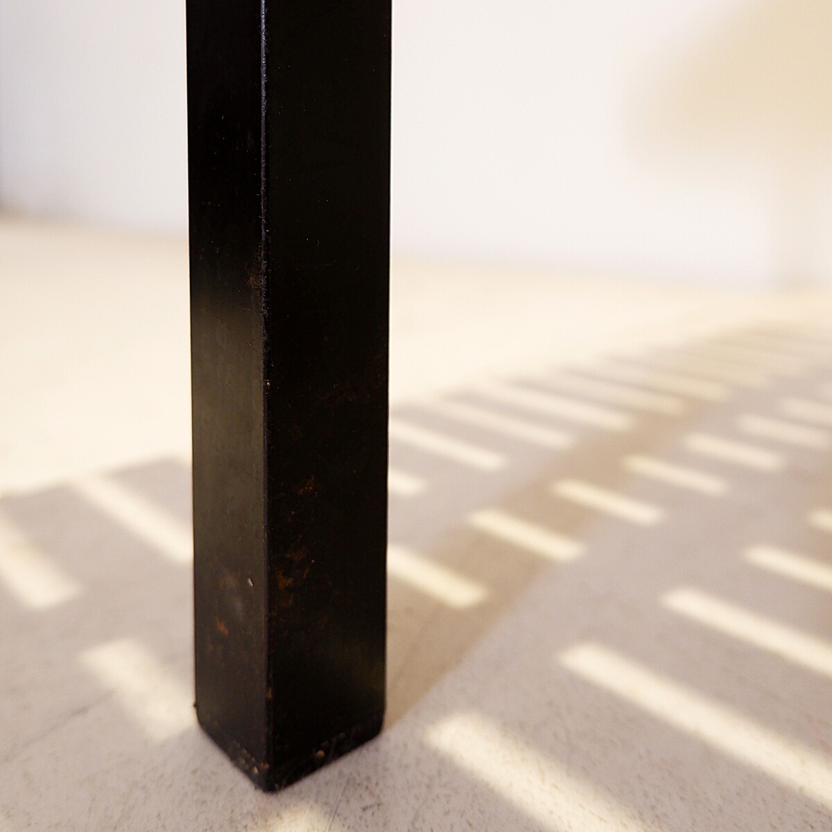 Slat Bench in Teak Wood & Metal, 1960s