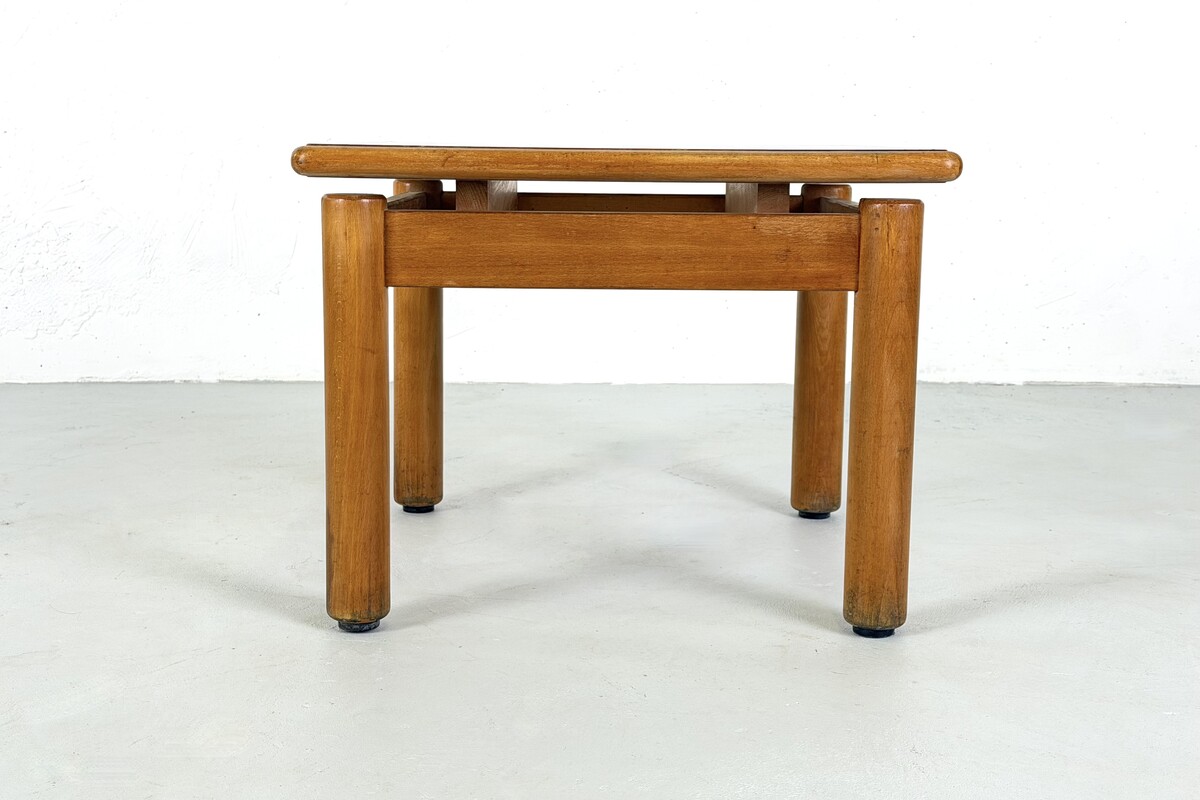 Small coffee table with Blue formica top, France, 1960s