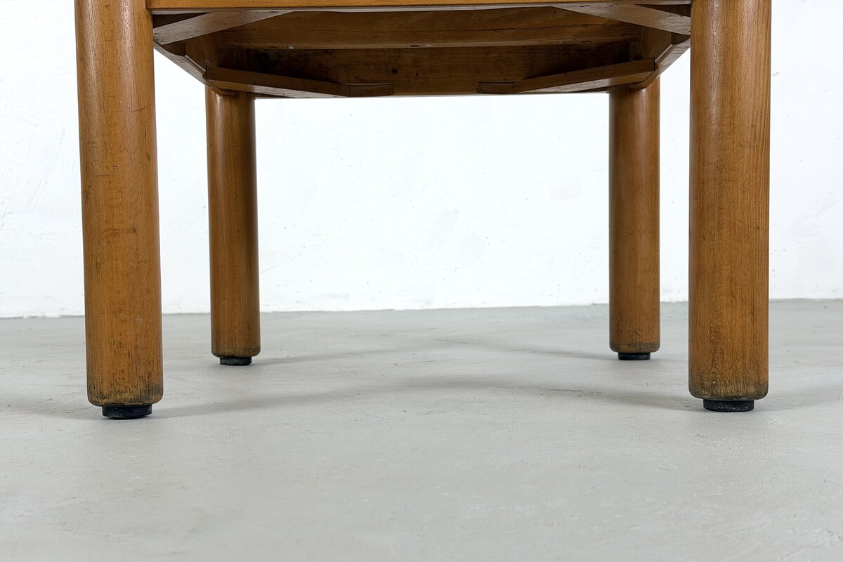 Small coffee table with Blue formica top, France, 1960s