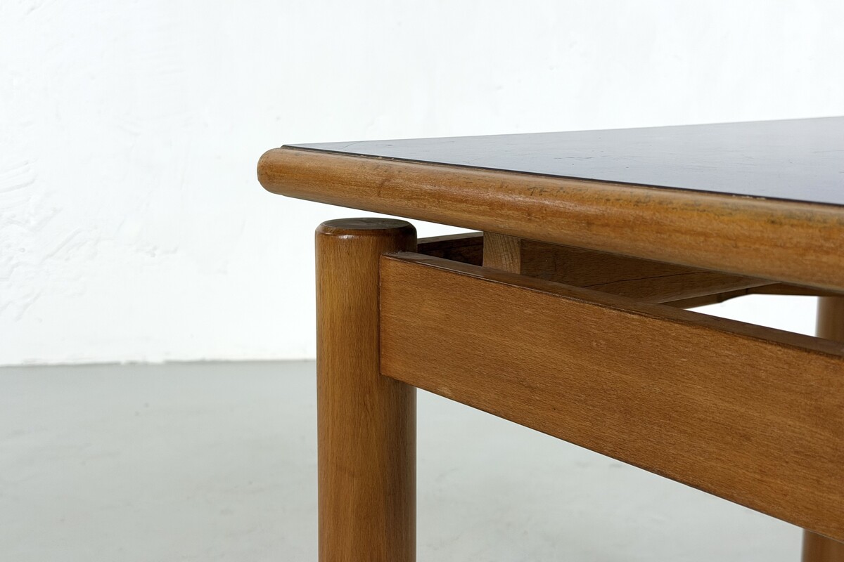 Small coffee table with Blue formica top, France, 1960s